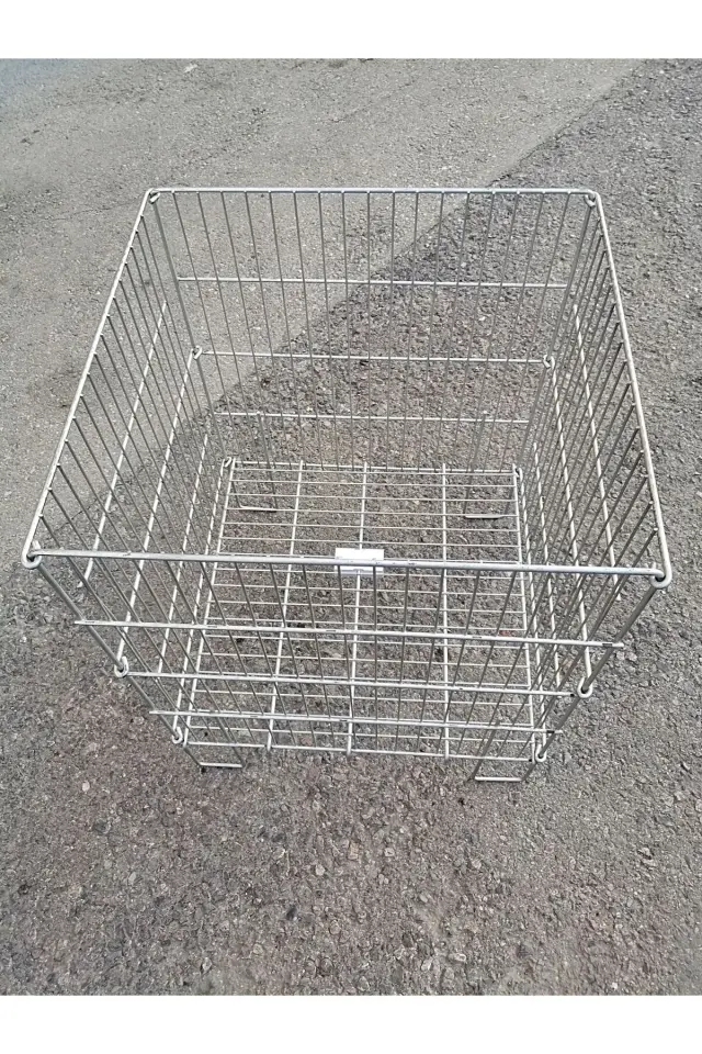 Katlanabilir Tel Sepet 53x53cm Çinko