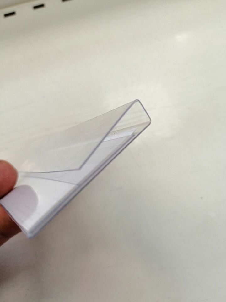 Raf Önü Geçme Etiketlik Cama Tele Geçebilen Etiket Cebi, Şeffaf Etiketlik, Fiyat Etiketi Ürün Etiketliği