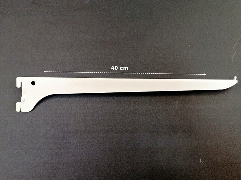 ETEKLİ KONSOL 40 CM BEYAZ Ayarlanabilir Raf Ayağı Profil için Dişli Raf Ayağı