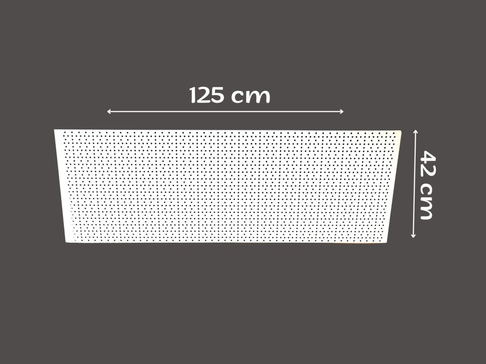 PANO DELİKLİ 42X125CM Ürün Tel Askılar Asmak için Pano, Tel Askı Delikleri için Plaka, Tel Askı Tezgahı Delikli Tezgah