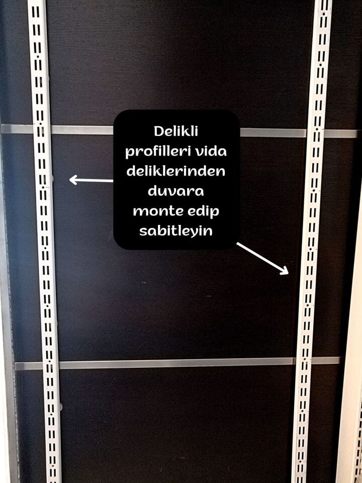 PANO DELİKLİ 42X90CM Ürün Tel Askılar Asmak için Pano, Tel Askı Delikleri için Plaka, Tel Askı Tezgahı Delikli Tezgah