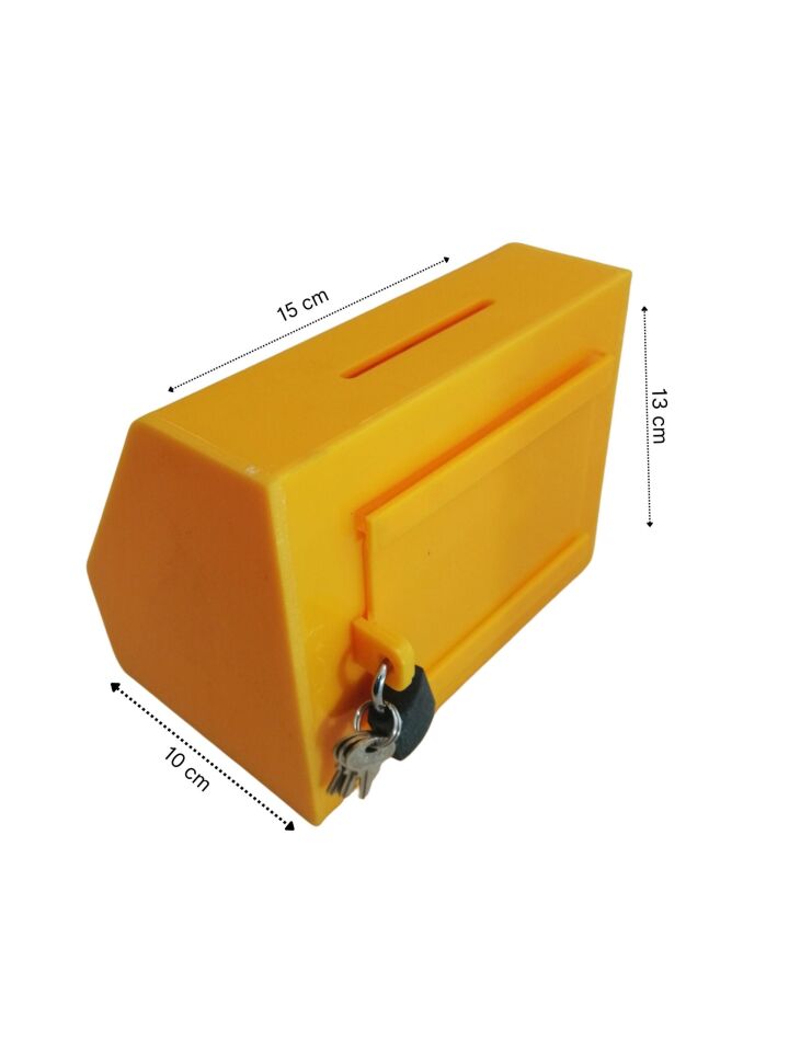 KİLİTLİ PLEKSİ KUTU “TİP BOX” KÜÇÜK 15X10XH:13CM Sadaka Kutusu Tip Box Pleksi Kutu