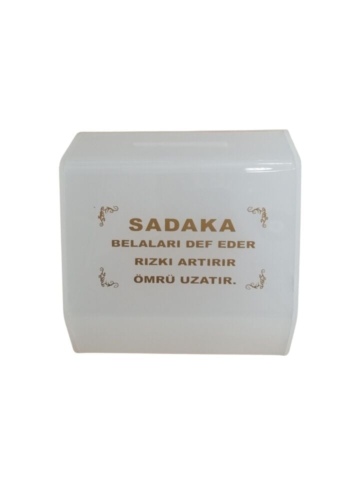 KİLİTLİ PLEKSİ KUTU “SADAKA” 15X10XH:13CM Sadaka Kutusu Tip Box Pleksi Kutu