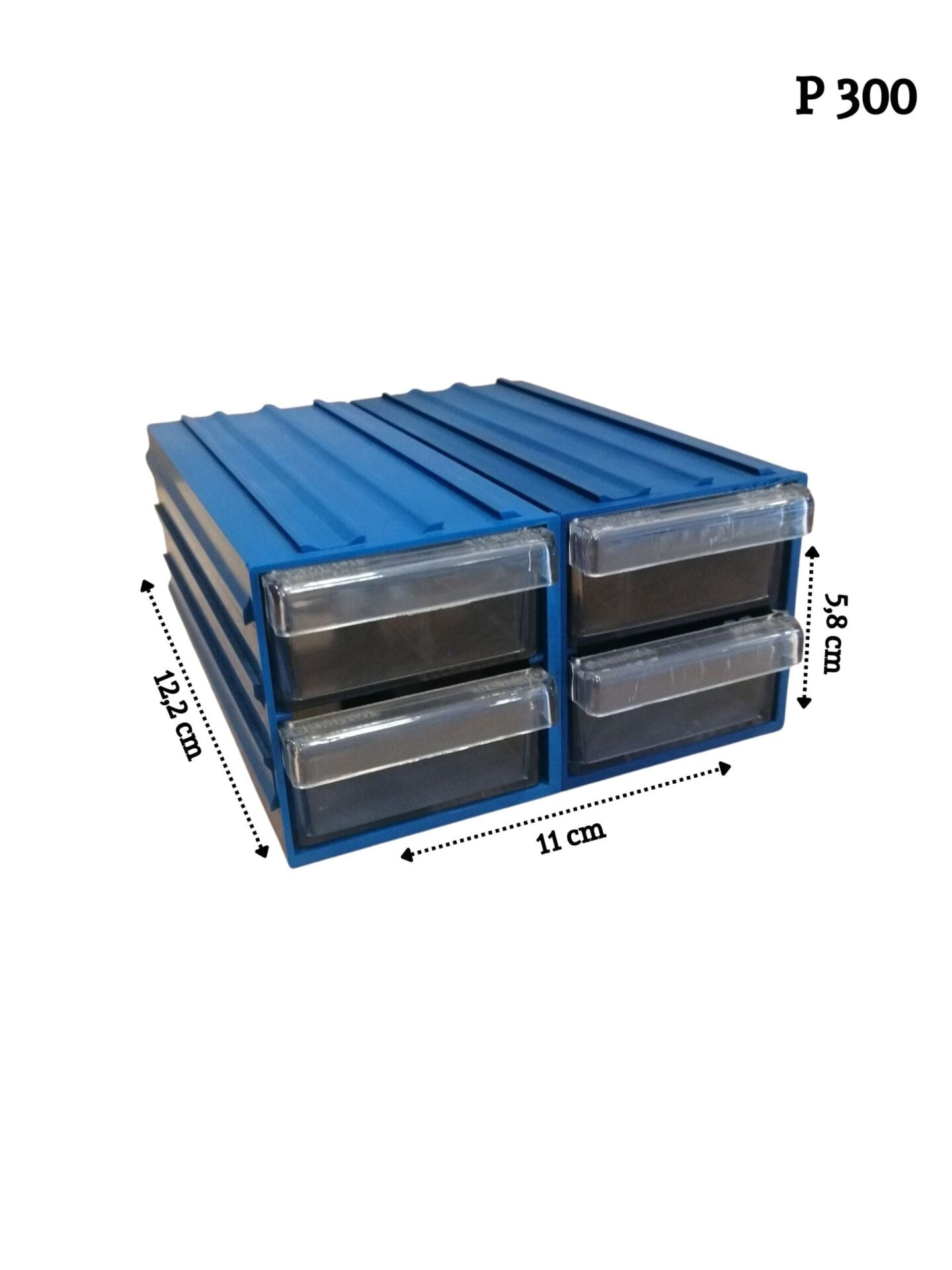 PLASTİK ÇEKMECELİ KUTU 300 / 4 ÇEKMECELİ
