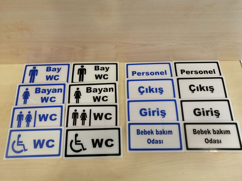 PLEKSİ YÖNLENDİRME 15X8CM