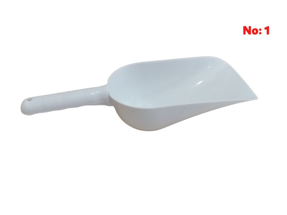 KÜREK NO:1 Plastik Kürek Ürün Küreği Kahve Baharat Kuruyemiş Bakliyat Küreği Gıda Teşhir ve Dökme Kürek