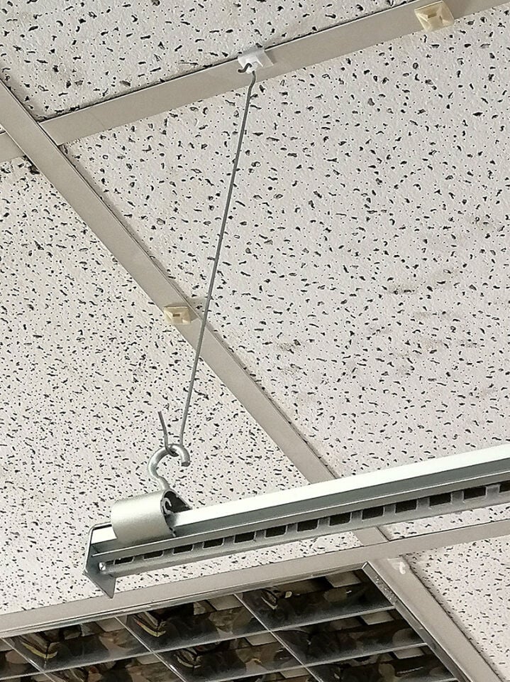 ASKI ÇUBUĞU 50CM Tavan Sarkıt Çubuk Çengel Asma Çubuğu Aparatı Tel Askı Aparatı