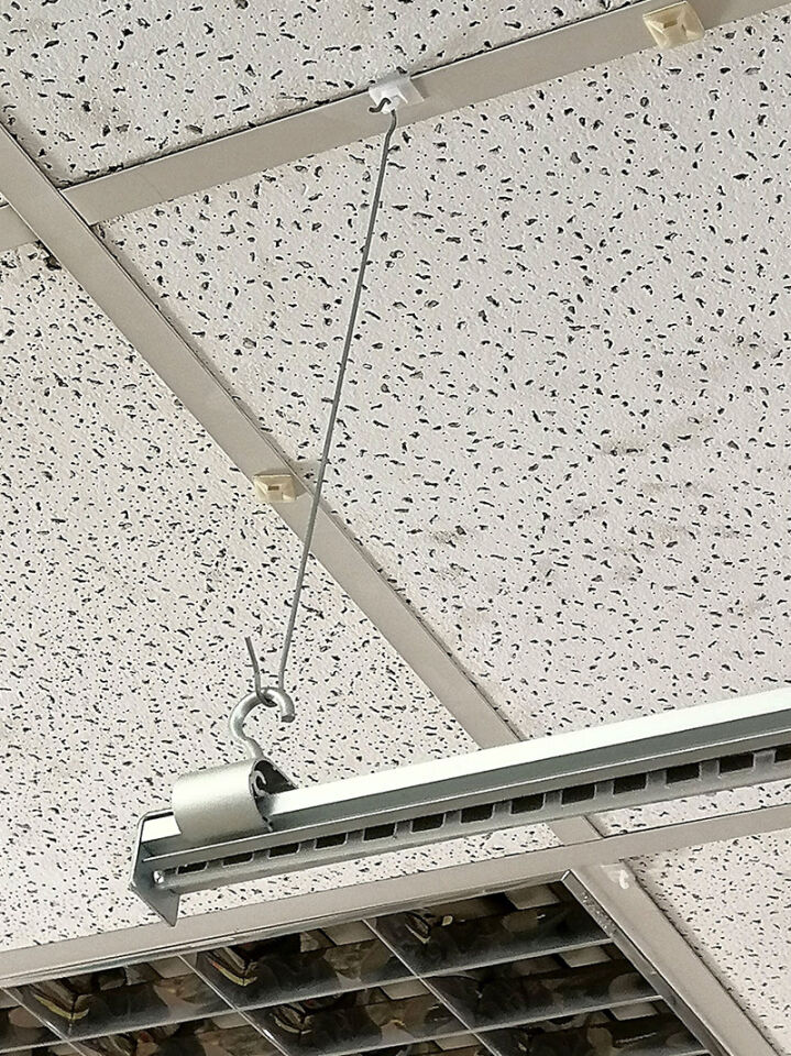 ASKI ÇUBUĞU 50CM Tavan Sarkıt Çubuk Çengel Asma Çubuğu Aparatı Tel Askı Aparatı