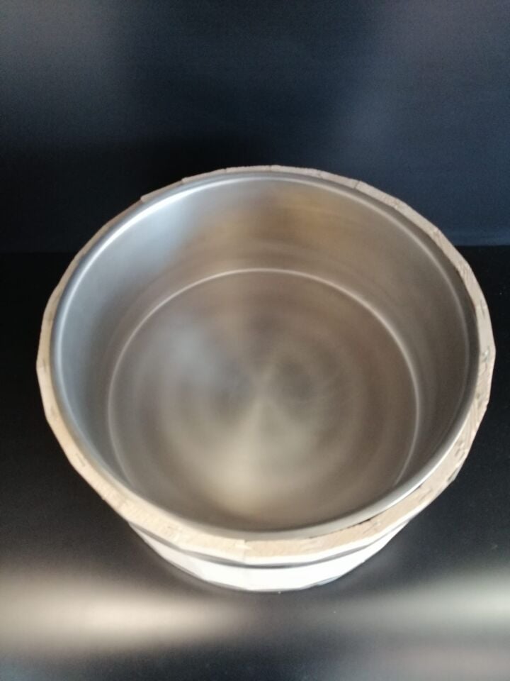İÇ KAPAK METAL ÇAP:30CM H:14 CM KROM Kova Bidon için İç Kapak Krom Metalden Gıda İç Kapağı Krom Metal Kap