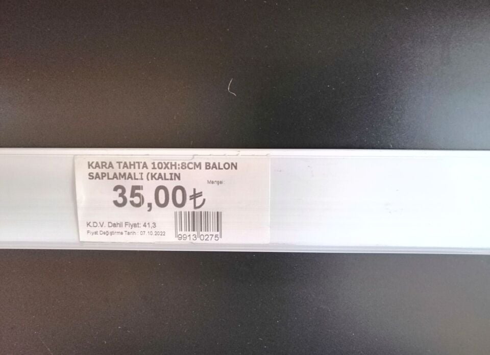 RAF ÖNÜ PROFİL YAPIŞKANLI H:40MM (3 METRE FİYATI)