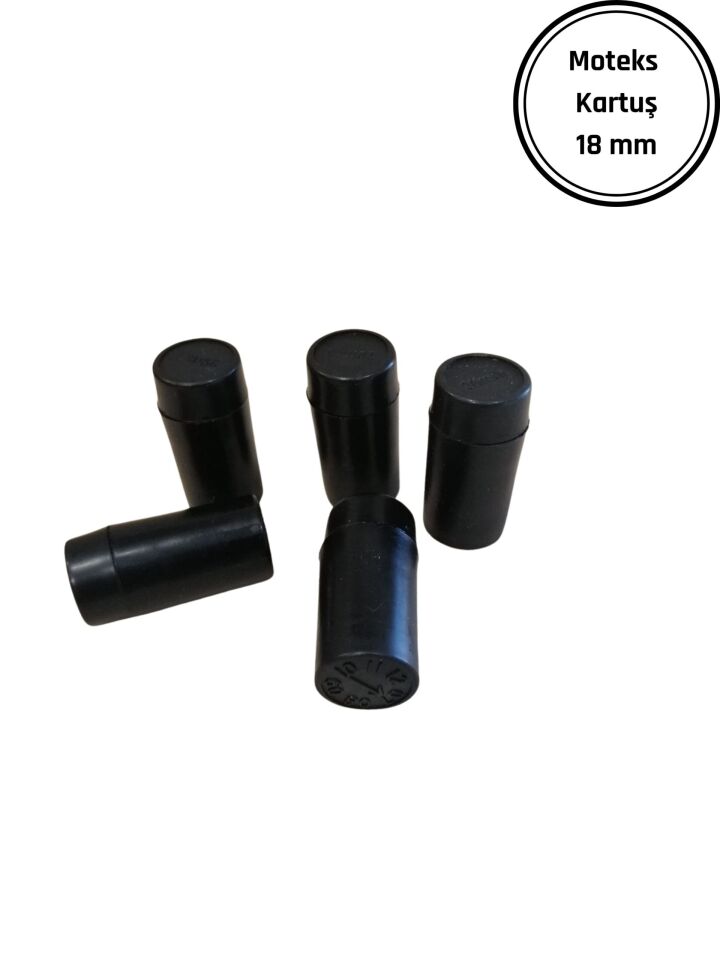 MOTEKS KARTUŞ 18MM Moteks Etiket Makinesi Kartuşu Siyah Kartuş 18 MM