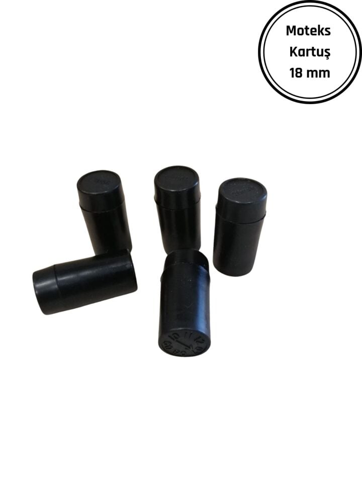 MOTEKS KARTUŞ 18MM Moteks Etiket Makinesi Kartuşu Siyah Kartuş 18 MM