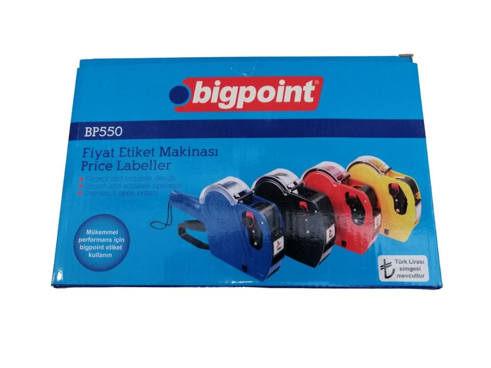 ETİKETLEME MAKİNASI Bigpoint Etiketleme Fiyat Etiketi Makinası El ile Yapıştırmalı Etiket Makinası