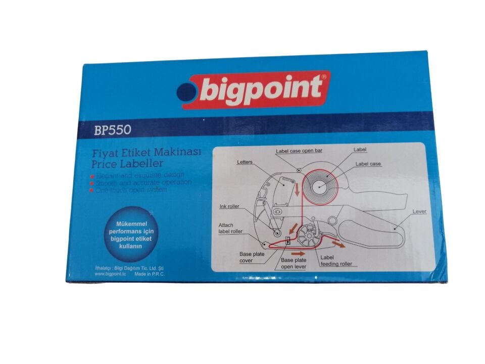 ETİKETLEME MAKİNASI Bigpoint Etiketleme Fiyat Etiketi Makinası El ile Yapıştırmalı Etiket Makinası