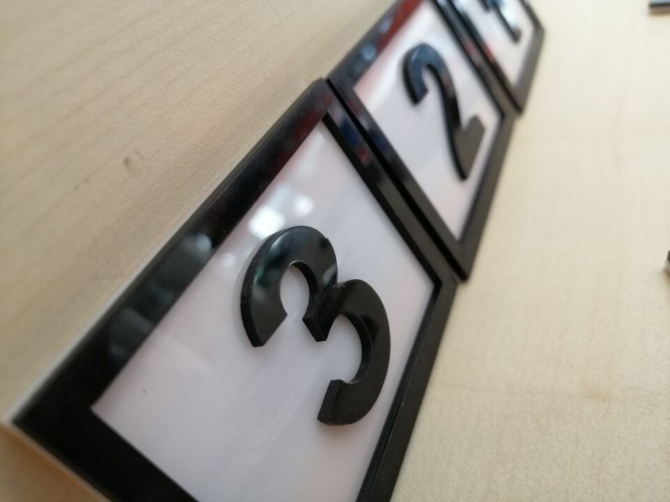 PEÇETELİK NO 7x5CM (10 LU PAKET) BEYAZ-SİYAH (78-10) Masa Numaraları Peçetelik Numaraları Yapışkanlı Sayılar Pleksi Numeratör Yapışkanlı Sayılar