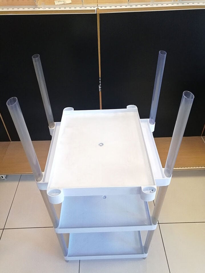 PLASTİK RAF STAND E50D40H:117,5CM