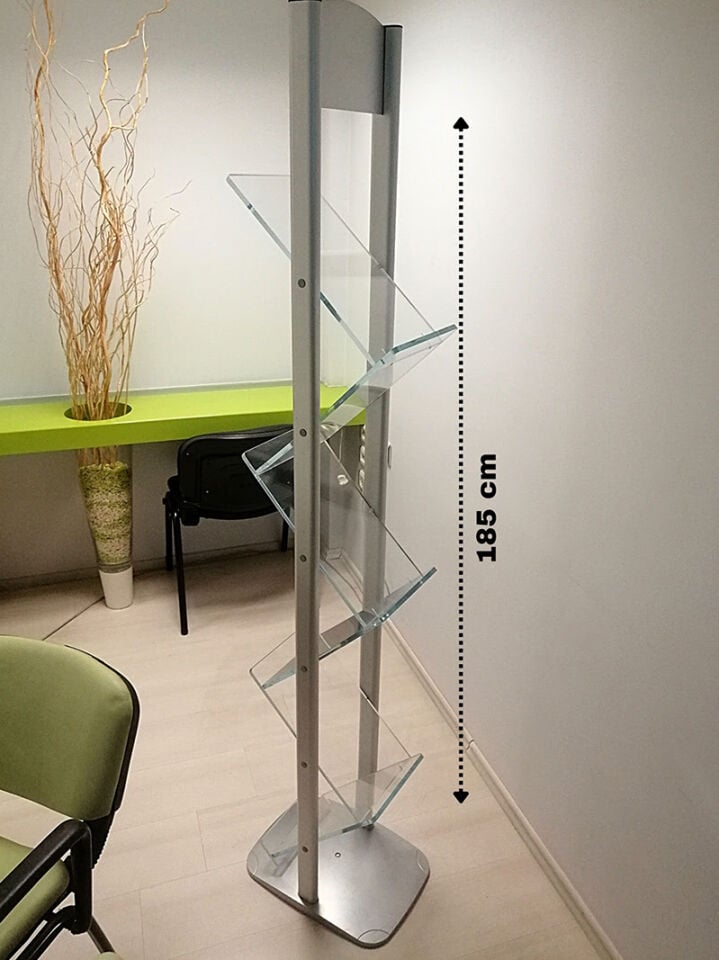 ZİG-ZAG BROŞÜR TAŞIYICI dekoratif broşür taşıyıcı, broşürlük, broşür tutucu