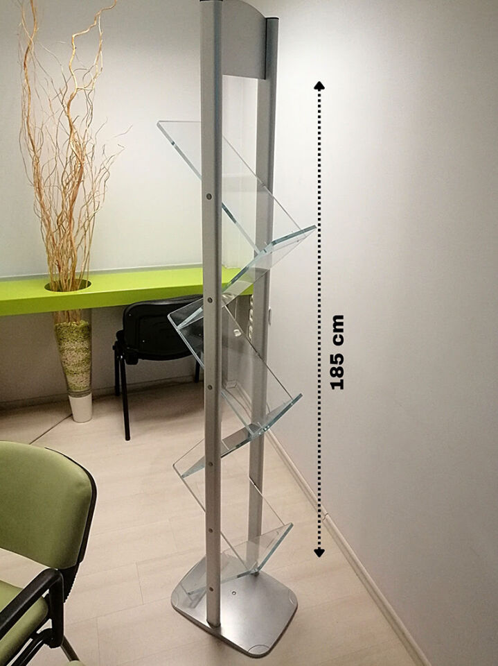 ZİG-ZAG BROŞÜR TAŞIYICI dekoratif broşür taşıyıcı, broşürlük, broşür tutucu