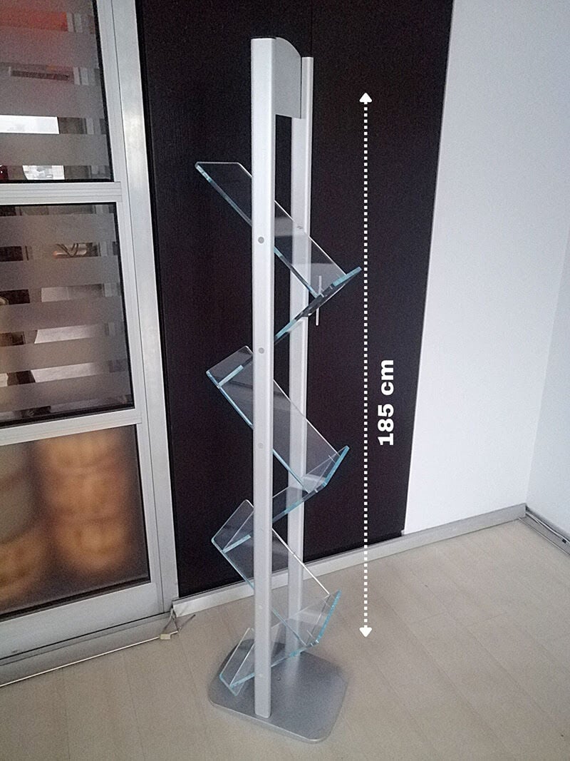 ZİG-ZAG BROŞÜR TAŞIYICI dekoratif broşür taşıyıcı, broşürlük, broşür tutucu