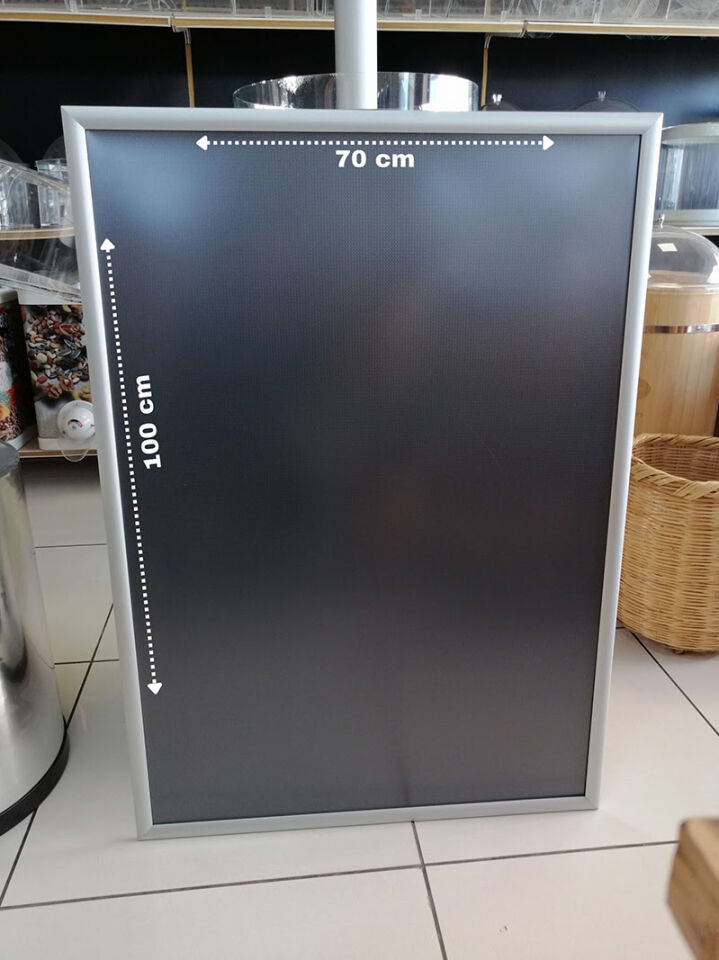 ALÜMİNYUM ÇERÇEVE 25MM B1 (70X100 CM) Kenarları Açıılabilen Çerçeve Afiş Çerçevesi Alüminyum Gri Büyük B1Çerçeve