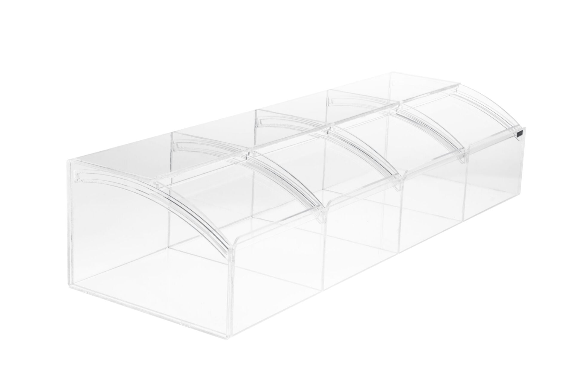EKSTREM KUTU SET 5 GÖZ 90X30XH:20CM Şeffaf Pleksi Ürün Teşhir Kutusu Termoplast Sunum Kutusu Kuruyemiş Kurumeyve Teşhir Kutusu
