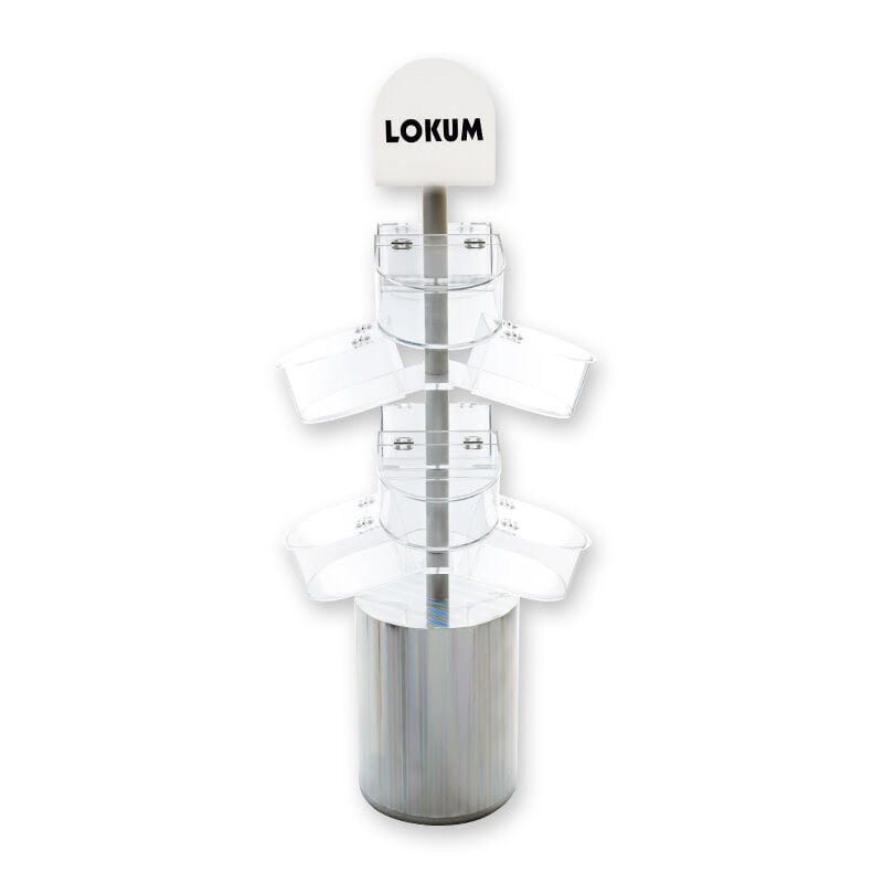STAND (8 OVAL KUTULU) ÇAP:75CM H:190CM LOKUM
