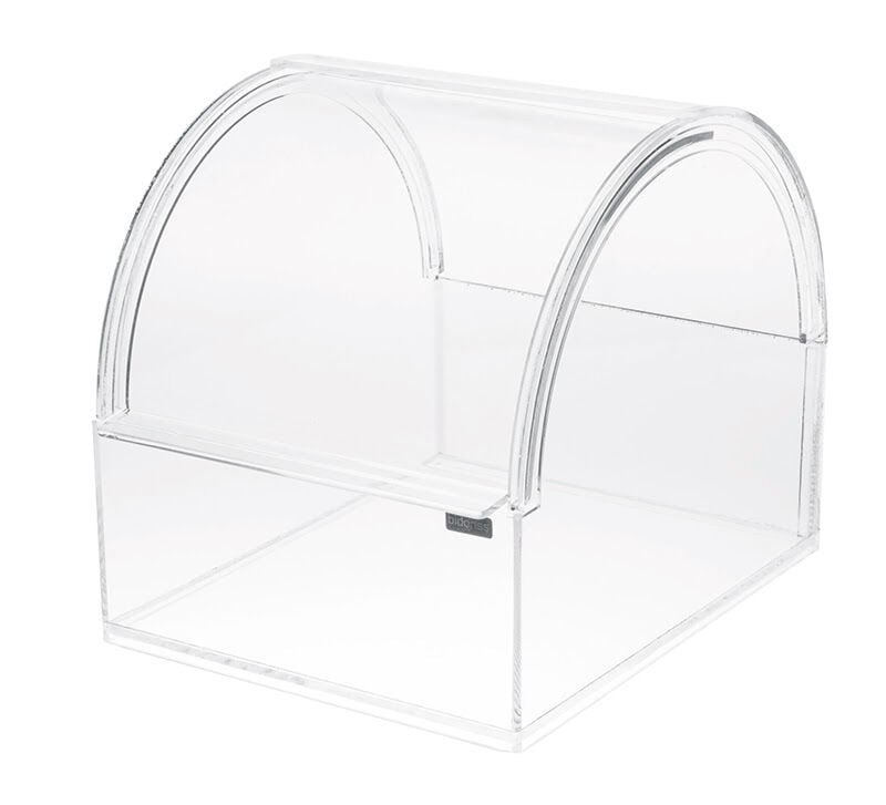 BOMBELİ SÜRGÜ KAPAKLI KUTU 25X31 H:27CM Şeffaf Pleksi Termoplast Gıda Teşhir Kutusu Sunum Kabı kuruyemiş Kuru meyve vs