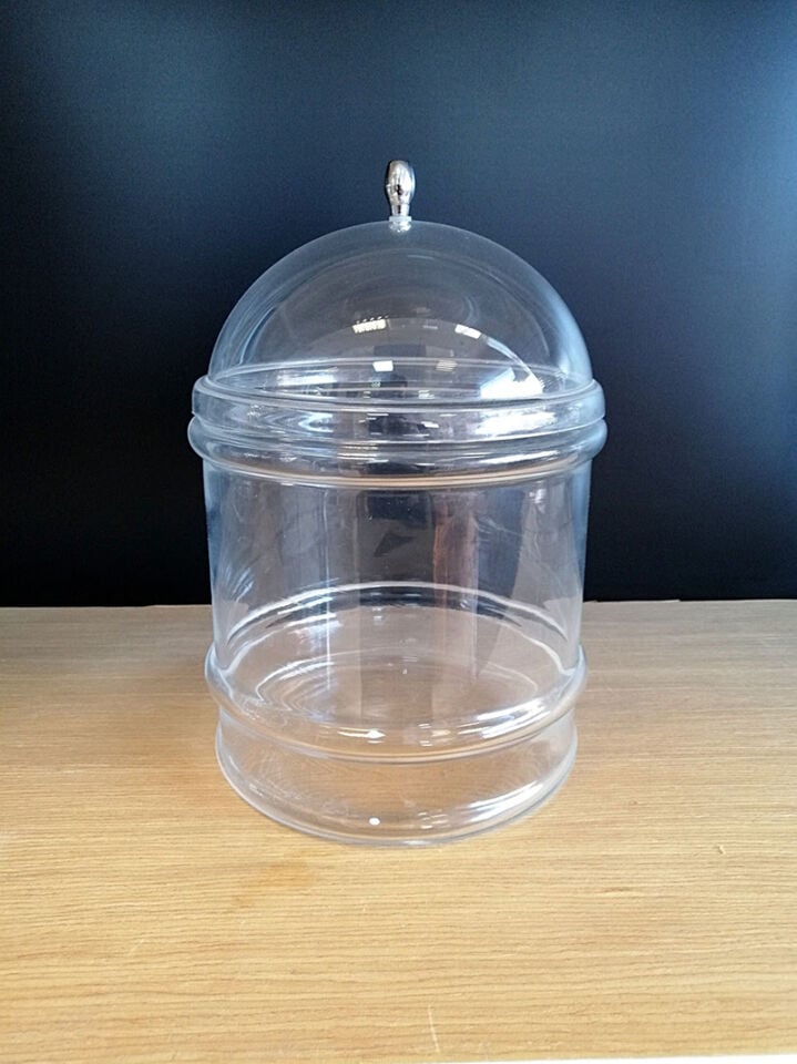 KV CAM + PLEKSİ KAPAK ÇAP:19CM H:20CM 4,80 LT (KC054) Cam Kavanoz Cam Teşhir Ürünü Pleksi Kapak Cam Teşhir Ekipmanı