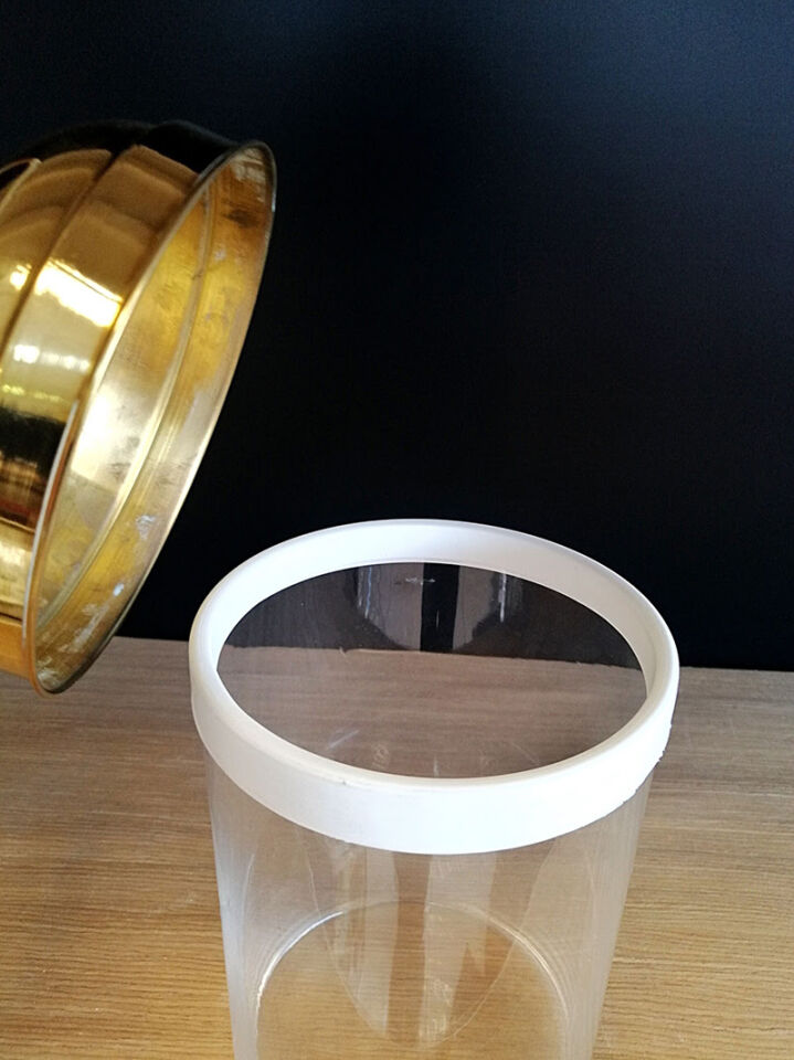 KV CAM KAVANOZ +METAL KAPAK ÇAP:14CM H:20CM 2,7LT  Cam Kavanoz Cam Teşhir Ürünü Pirinç Sarı Kapak Cam Teşhir Ekipmanı Jüt ip Aksesuar