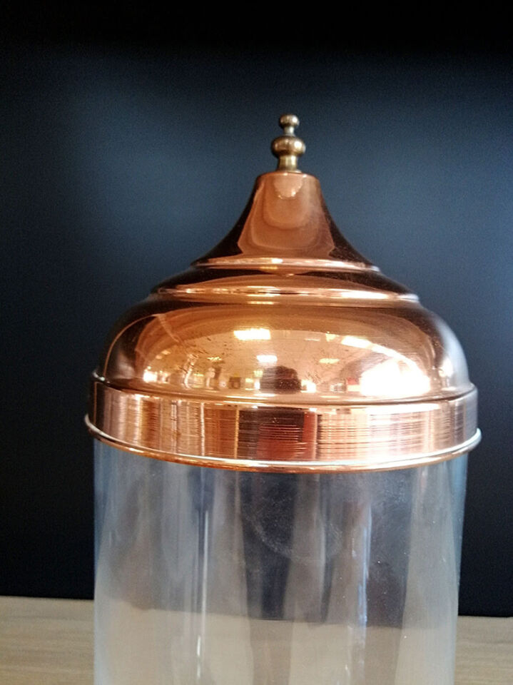 KV CAM KAVANOZ + METAL KAPAK ÇAP:14CM H:25CM 3,5LT  Cam Kavanoz Cam Teşhir Ürünü Pirinç Sarı Kapak Cam Teşhir Ekipmanı Jüt ip Aksesuar