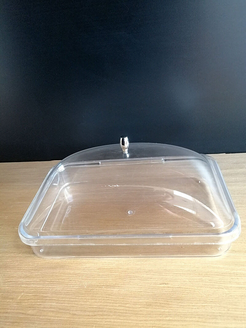 KV KÜVET KAPAKLI 32,5X21,5XH:16CM (K-0035)Şeffaf Mika Ürün Teşhir ve Saklama Tepsisi Küveti, Dikdörtgen Ürün Teşhir Kapaklı Küvet