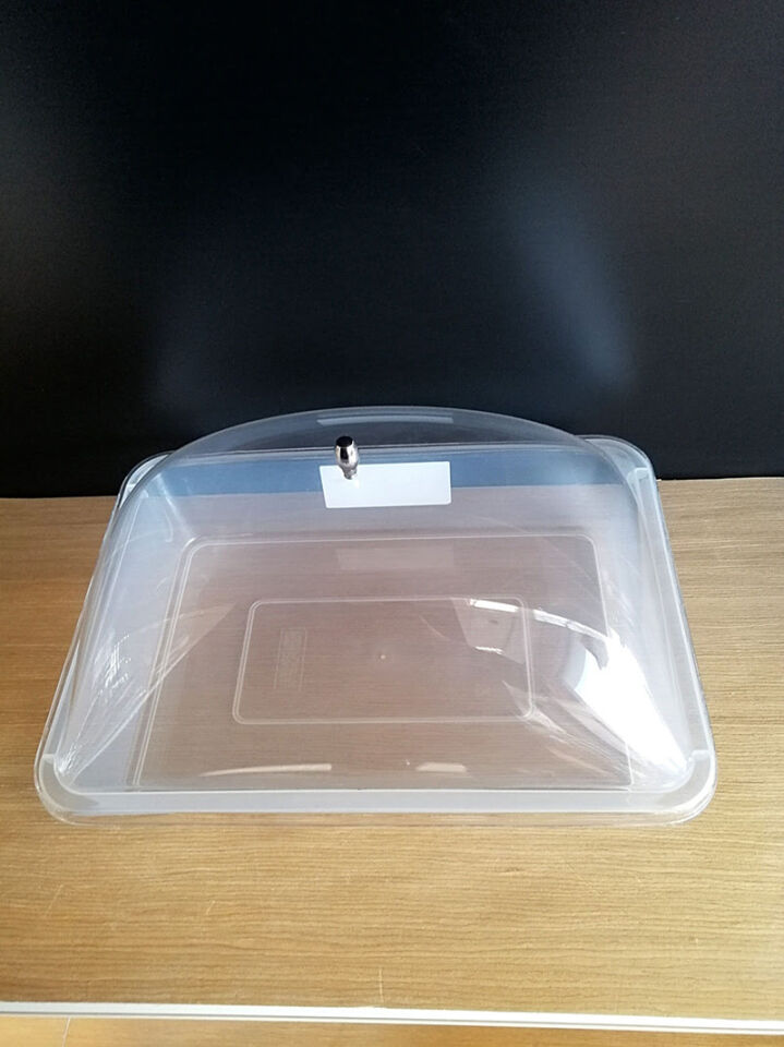 KV KÜVET KAPAKLI 41X31XH:23CM PLEKSİ KAPAK NO:5 (MEZE)Şeffaf Mika Ürün Teşhir ve Saklama Tepsisi Küveti, Dikdörtgen Ürün Teşhir Kapaklı Küvet