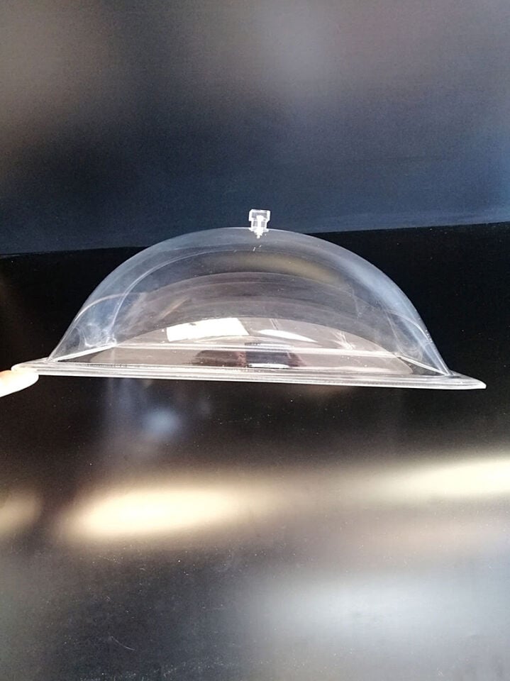 KAPAK BOMBELİ DİKDÖRTGEN 28X38CM Dayanıklı Şeffaf Pleksi Kapak Bombeli Kapak