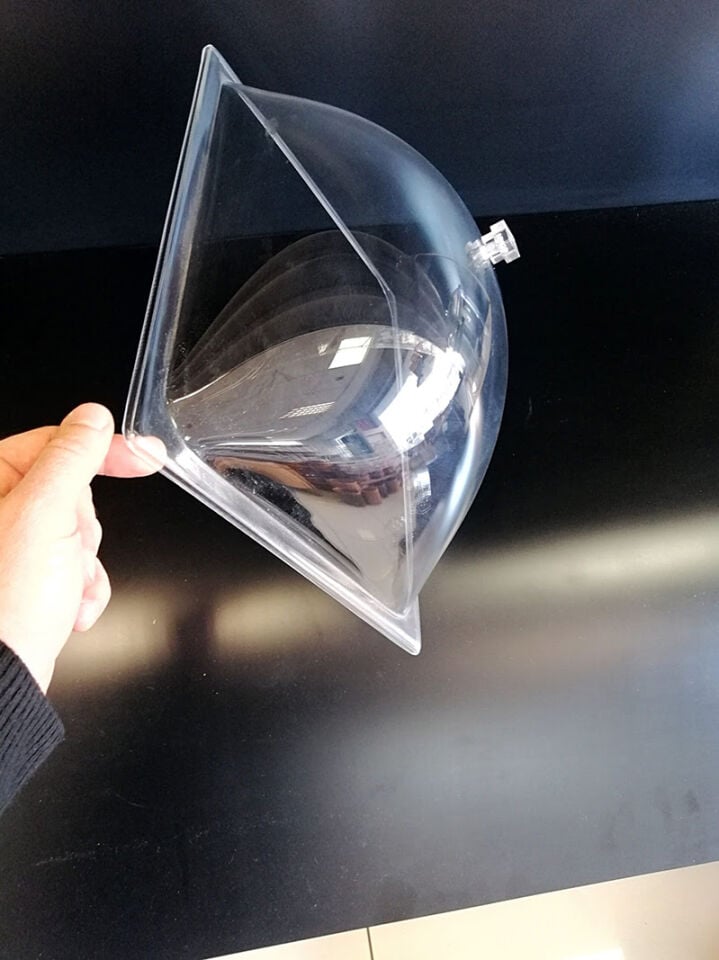 KAPAK BOMBELİ DİKDÖRTGEN 28X38CM Dayanıklı Şeffaf Pleksi Kapak Bombeli Kapak
