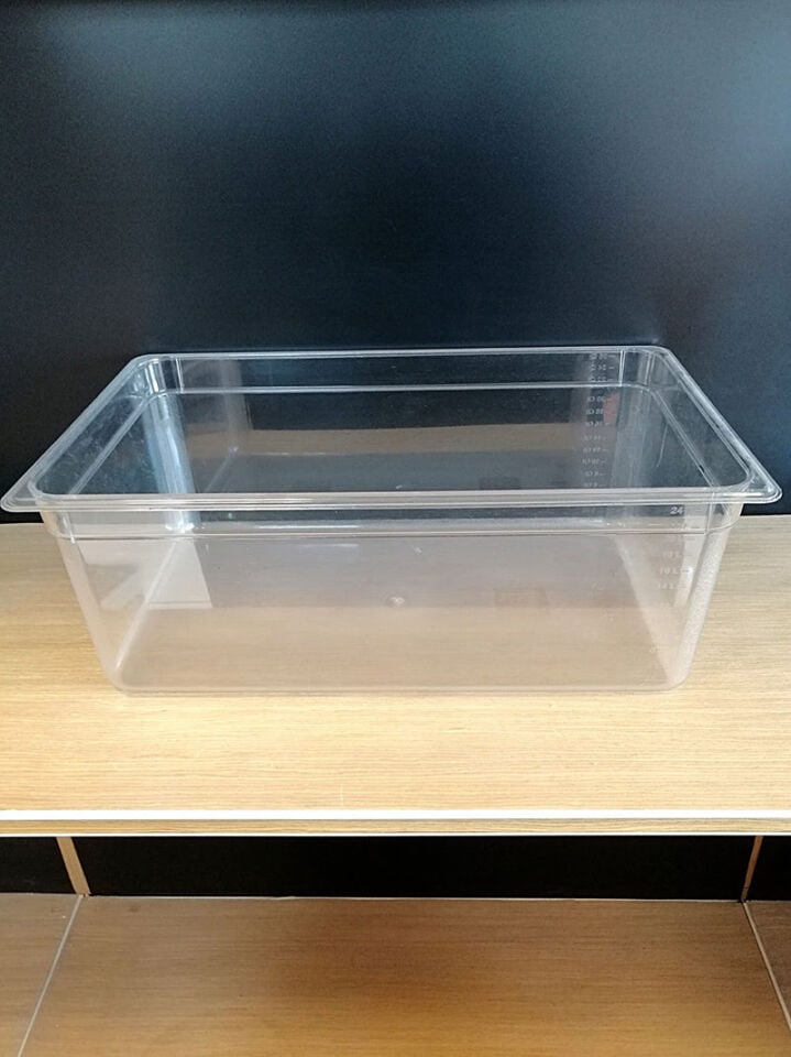 KÜVET POLİKARBON 53X32XH:20CM ŞEFFAF Zeytin Kabı Polikarbon Şeffaf Küvet Ürün Saklama Teşhir Küveti