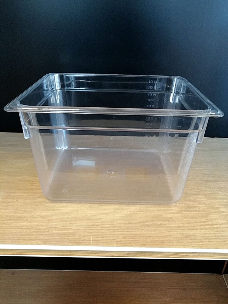 KÜVET POLİKARBON 1/2 26X32XH:20CM ŞEFFAF Zeytin Kabı Polikarbon Şeffaf Küvet Ürün Saklama Teşhir Küveti 11,7 Lt