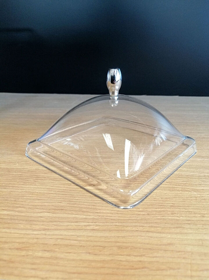 KV KÖŞELİ KAVANOZ NO:2 13X13XH:21CM KAPAKLI 1,75 Akrilik Köşeli Kavanoz Şeffaf Ürün Teşhiri Tezgah önü Teşhir Ürünü