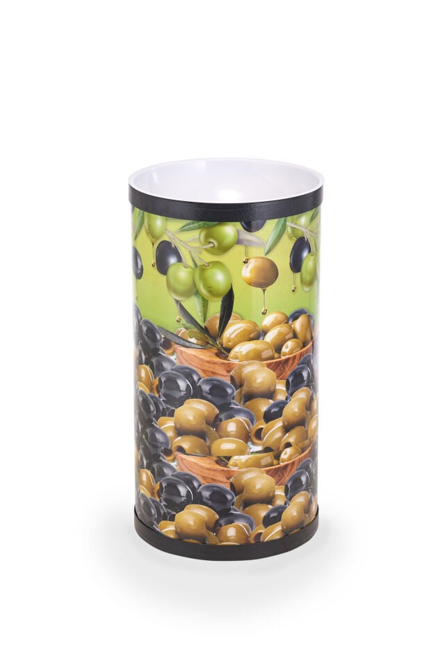 BİDON ZEYTİN İÇ KAPAKLI 30XH:50CM Zeytin Teşhir Standı Özel Sunum Kovası Zeytin Sunum Standı