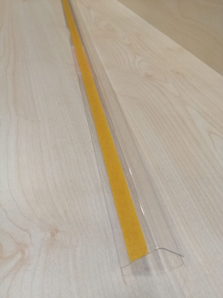 ÖN SİPER PVC 25X25MM 1 METRE Raf Önü Pvc Tutucu Siper, Ürünler için Siperlik, Raf Önü Ürün Tutucu Siperlik