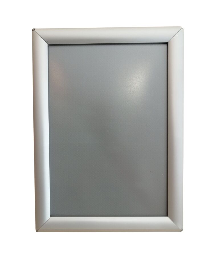 ALÜMİNYUM ÇERÇEVE 25MM A4 (21×29 cm) Kenarları Açıılabilen Çerçeve Afiş Çerçevesi Alüminyum Gri A4 Çerçeve
