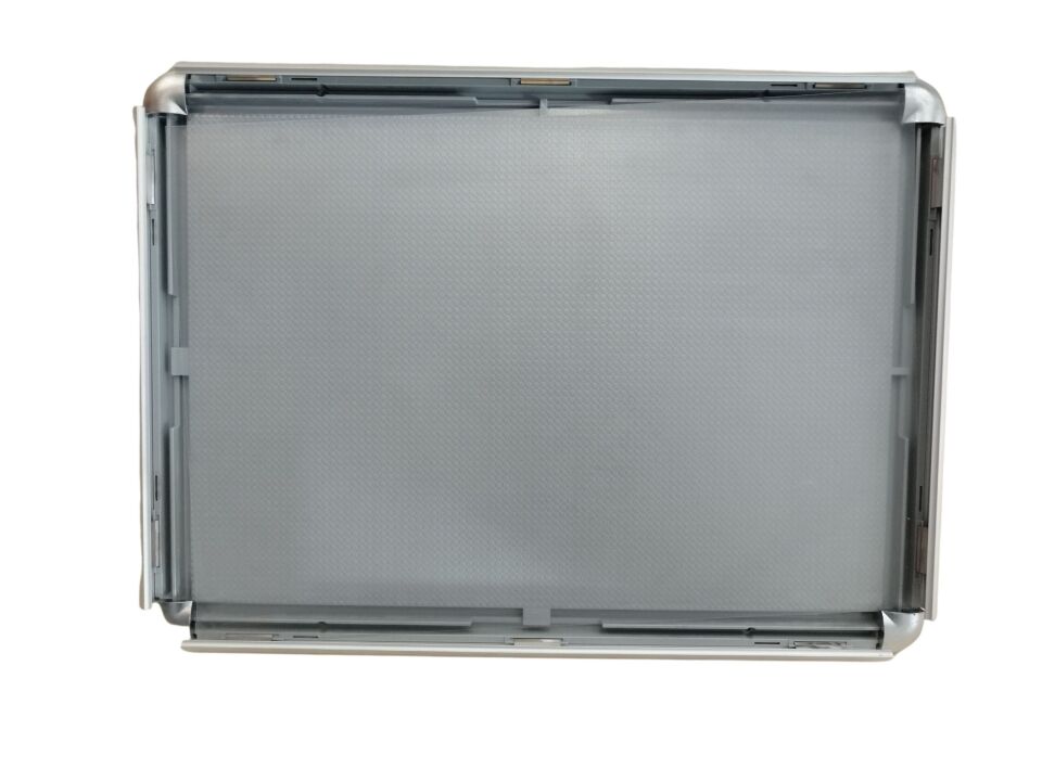 ALÜMİNYUM ÇERÇEVE 25MM A3 (29 x 42 cm) Kenarları Açılır Çerçeve Afiş Çerçevesi Ayaklı Alüminyum Gri A3 Pano