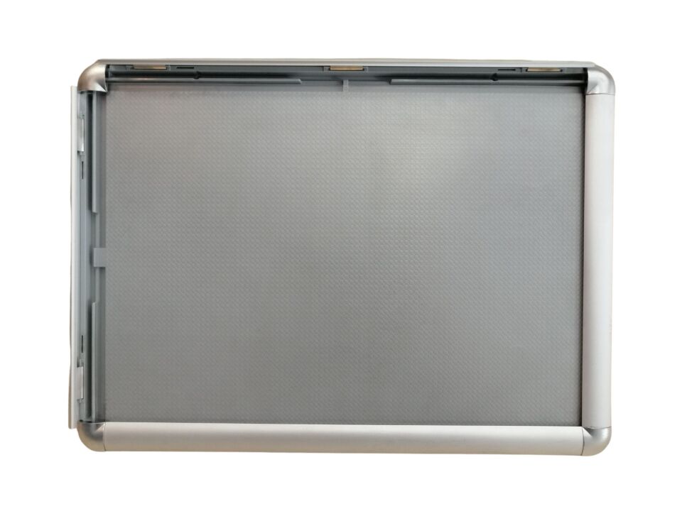 ALÜMİNYUM ÇERÇEVE 25MM A3 (29 x 42 cm) Kenarları Açılır Çerçeve Afiş Çerçevesi Ayaklı Alüminyum Gri A3 Pano