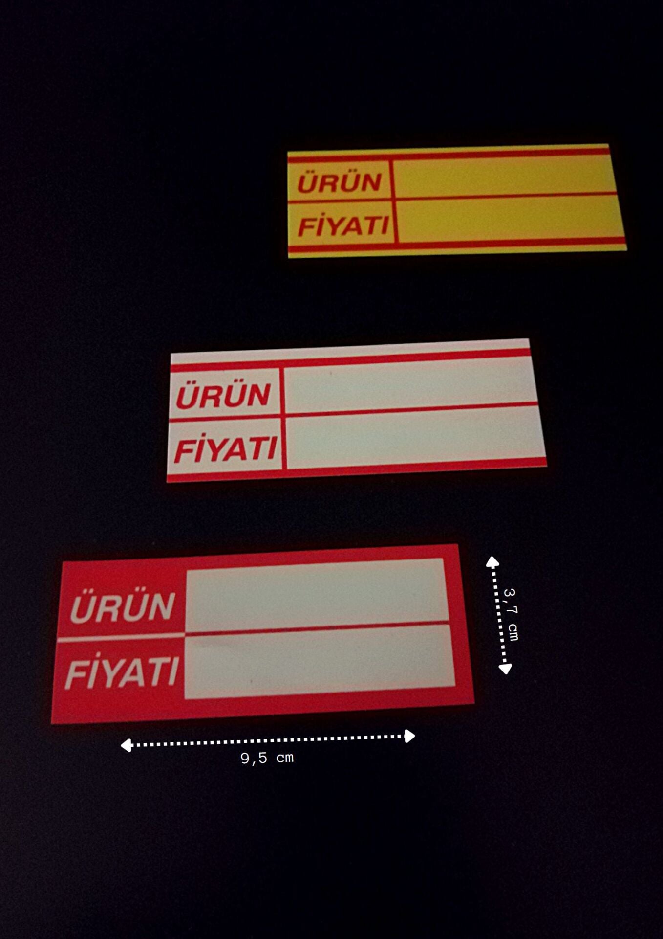PLASTİK SİLİNEBİLİR RAF ETİKETİ 100X38