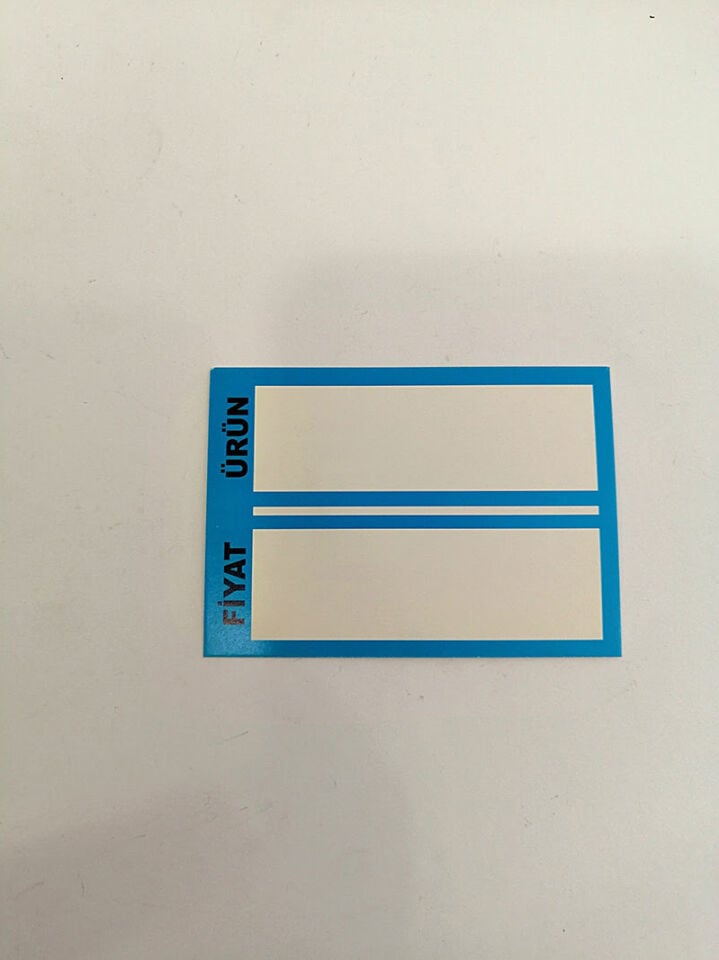 KARTON MENŞEİ ETİKETLİK (70X50MM) Karton Etiket Fiyat Etiketi Ürün Etiketi Raf Etiketi Bilgilendirme için Etiket