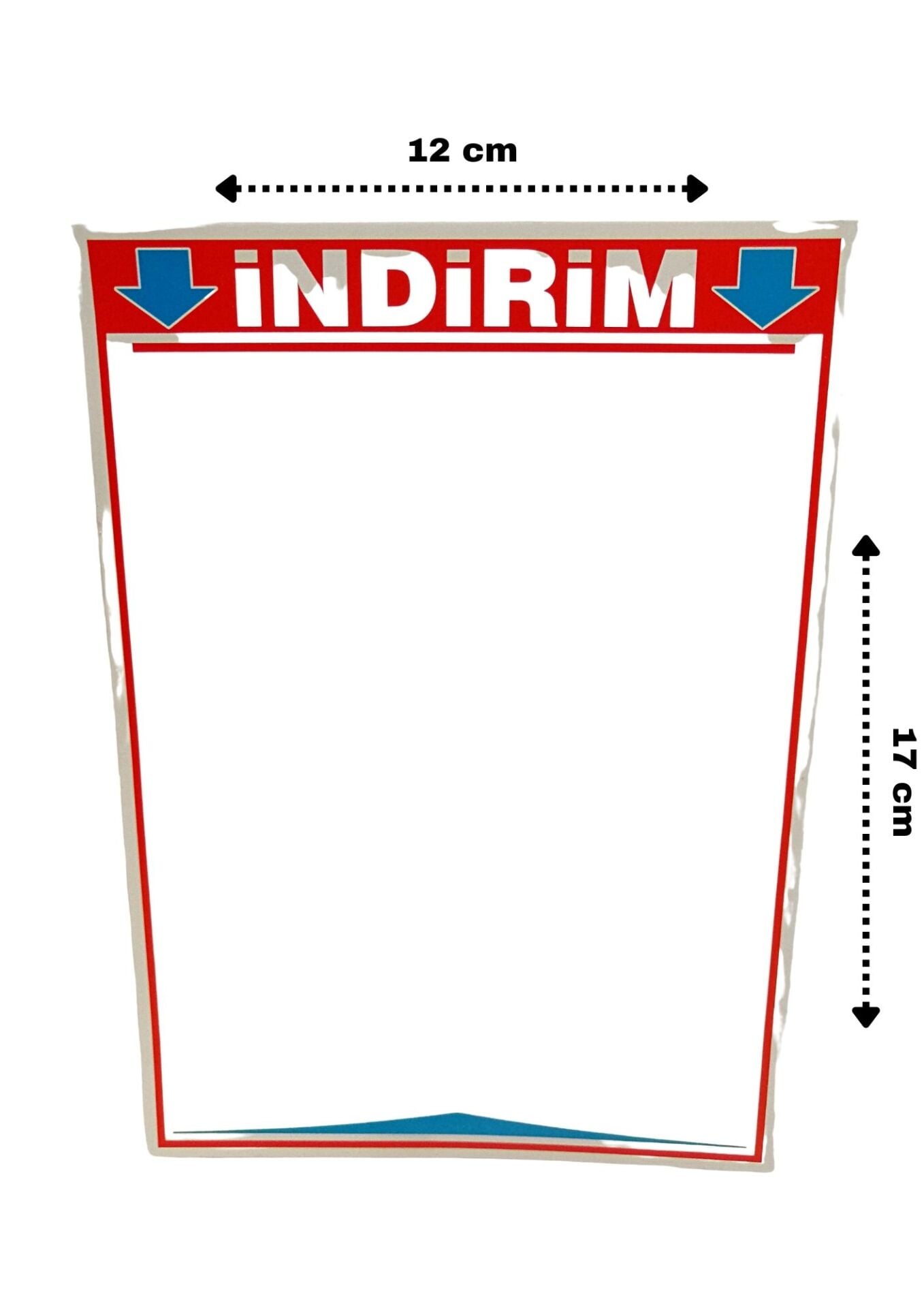 İNDİRİM BAS. A6 ETİKET ADET Kağıt Etiket A6 Boyutunda İndirim Etiketi Satış Etiketi Karton Kağıt Etiket