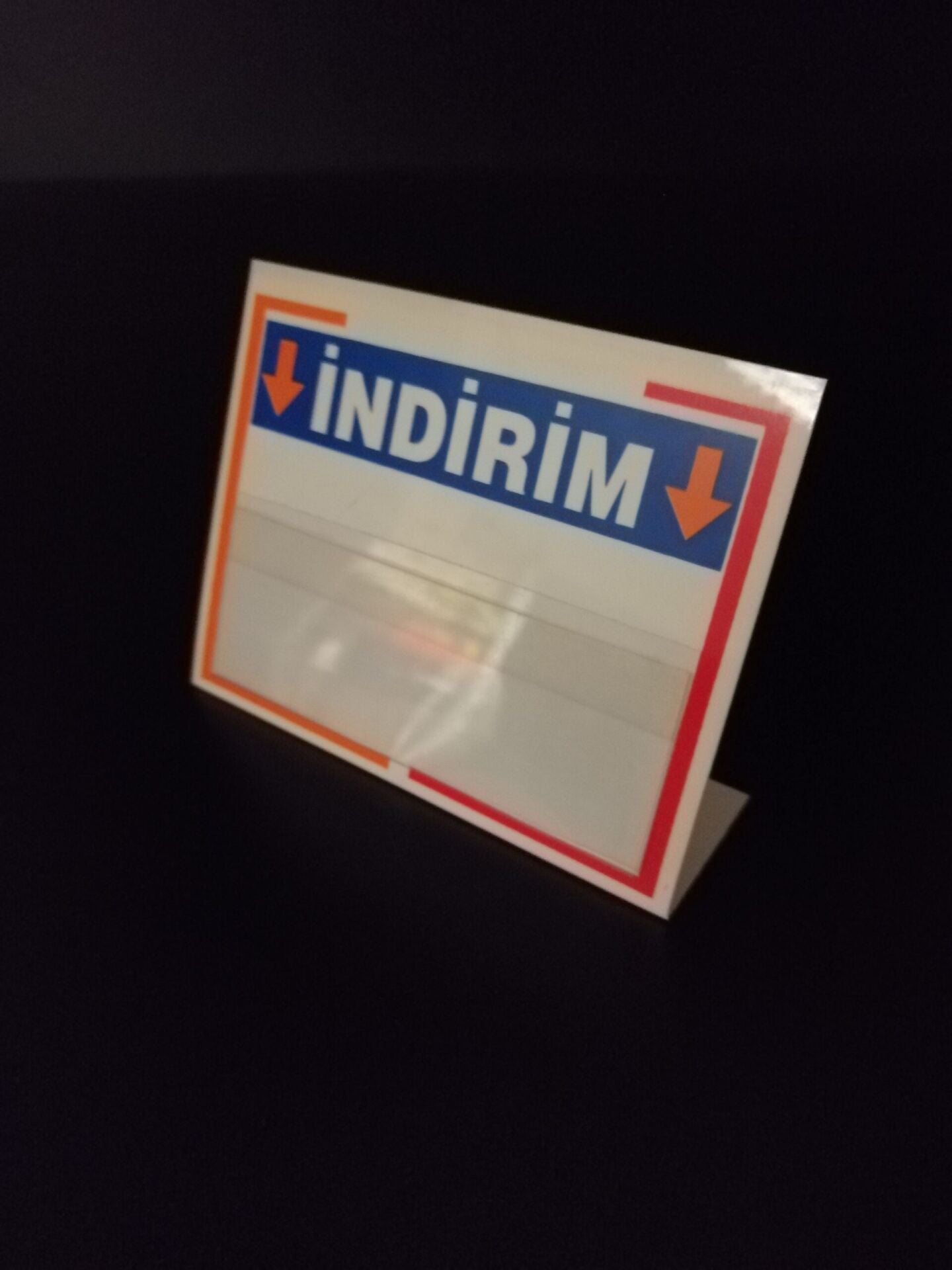 PLASTİK İNDİRİM ETİKETİ AYAKLI (PVCLİ)
