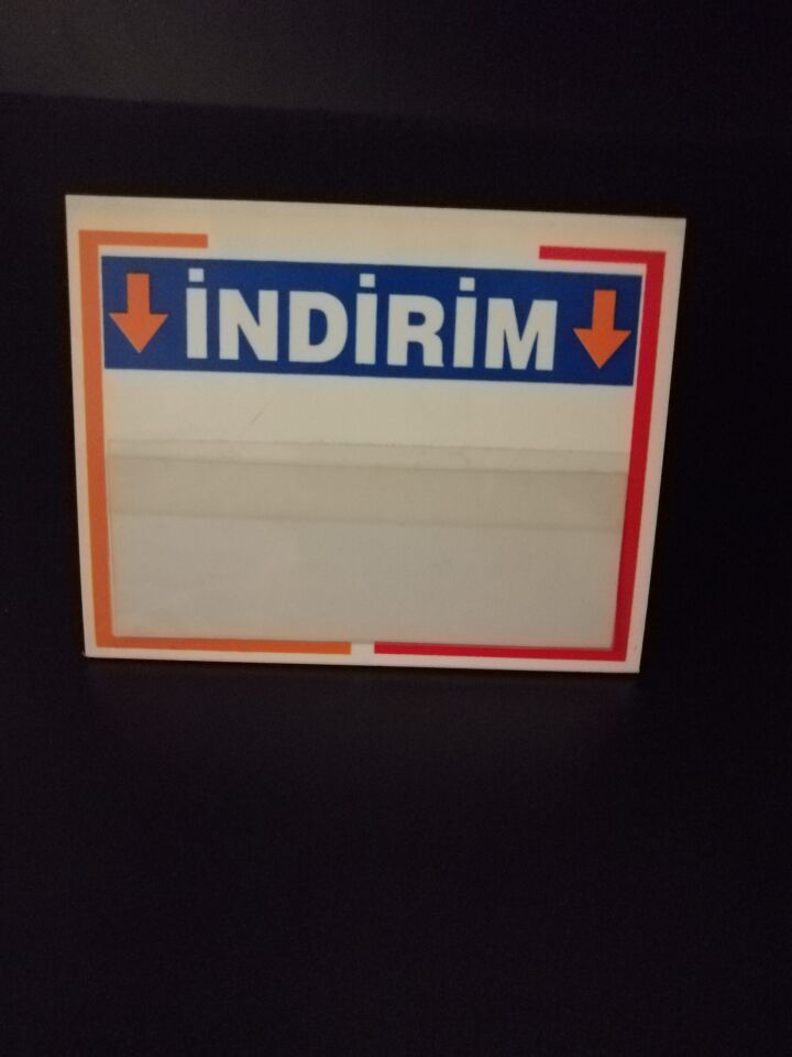 PLASTİK İNDİRİM ETİKETİ AYAKLI (PVCLİ)