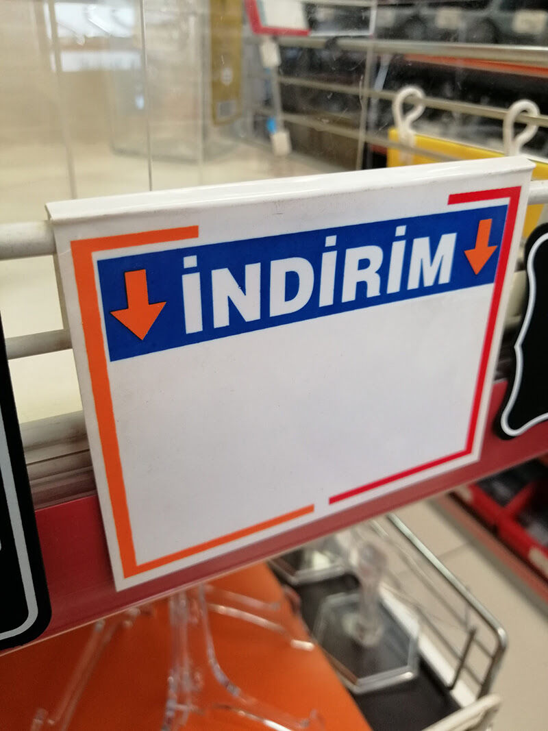 PLASTİK İNDİRİM ETİKETİ GEÇME BÜYÜK