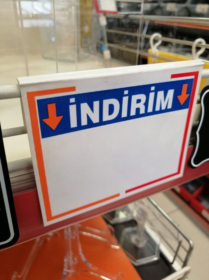 PLASTİK İNDİRİM ETİKETİ GEÇME BÜYÜK