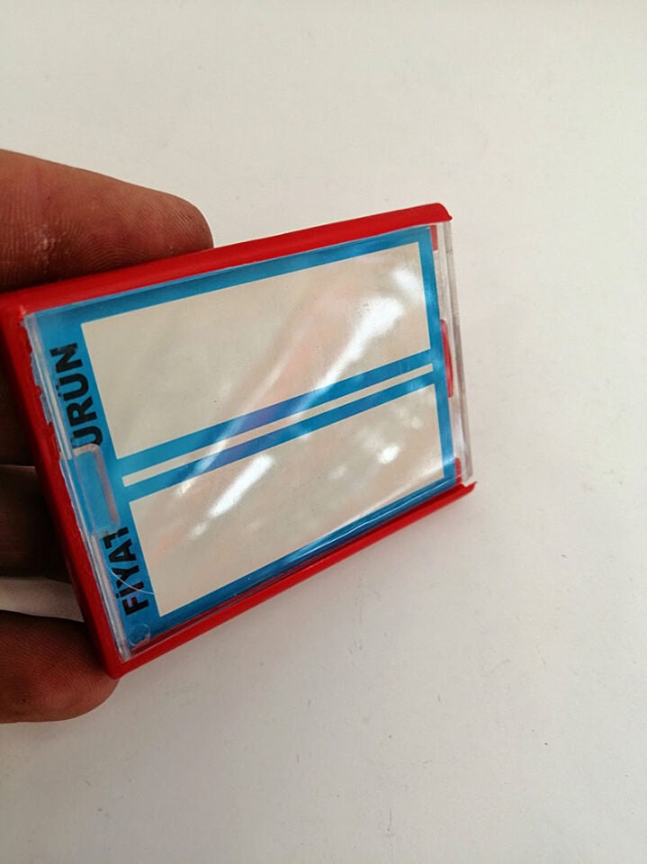 FİYAT KASETİ RAKAMSIZ (75X55) Ürün Etiketi, İsimlik Etiket Kaseti Rakamsız Etiketlik Kaset